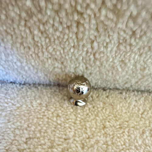 Polished silver metal - metal, round