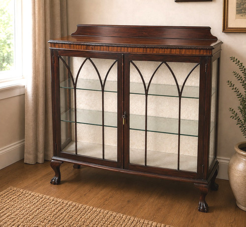 Vintage mahogany bow front - mahogany,