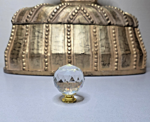 Gold crystal ball - ball, knobs-