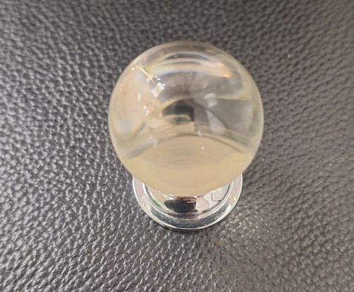 Glass ball knob - glass,