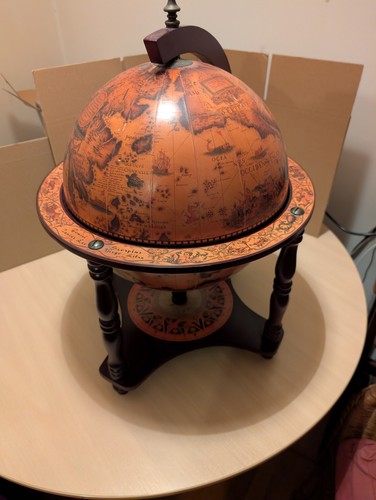 Vintage globe drinks cabinet - vintage,