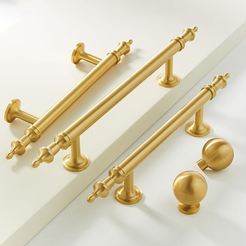 Solid brass cabinet pull - solid,