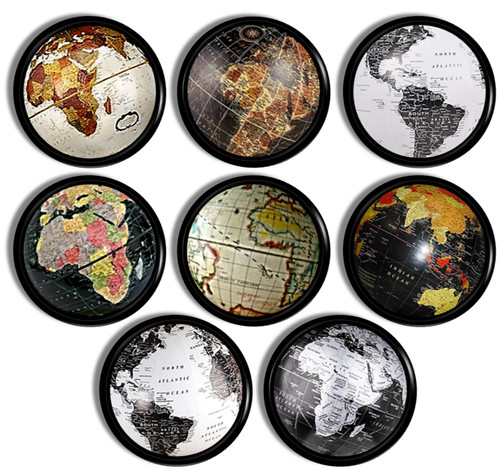 World globe cabinet knobs - globe,